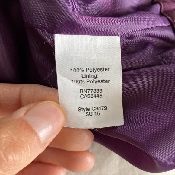 J. Crew Deep Purple Mini Skirt With Lower Eyelet Detail Size 6 - Picture 5 of 12